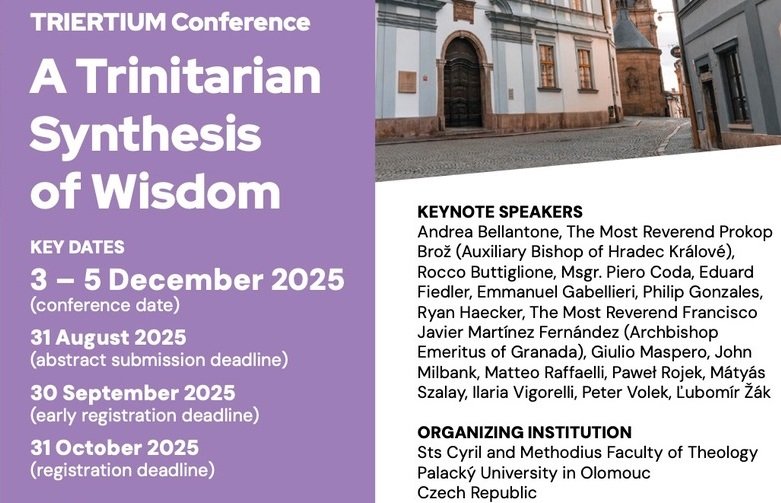 Call for papers e iscrizioni “Triertium Conference” (Olomouc, 3-5 dicembre 2025)